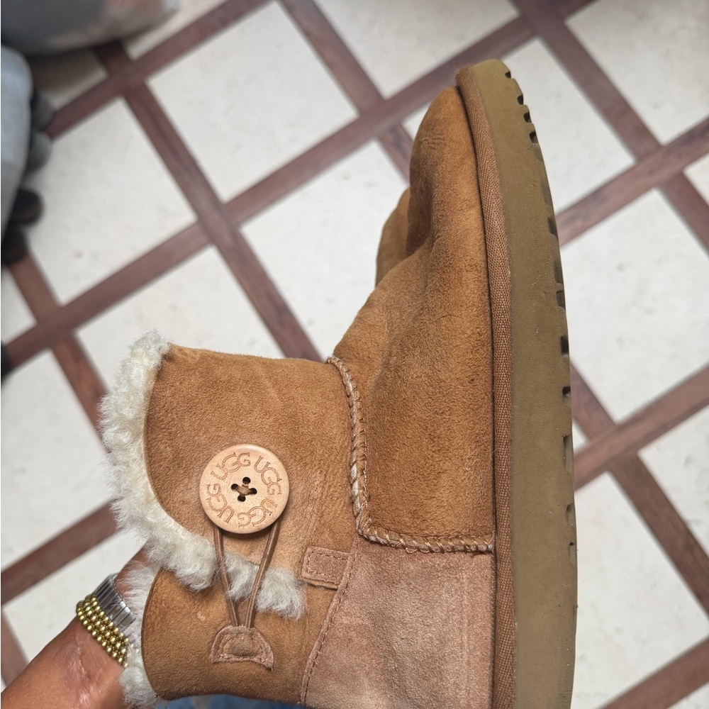 UGG Cream Sheepskin Lined Bootie